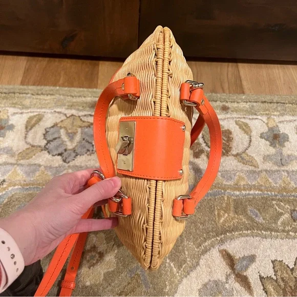 Kate Spade Waverly Terrace Maisemore Wicker Satchel Bag - Picture 10 of 12